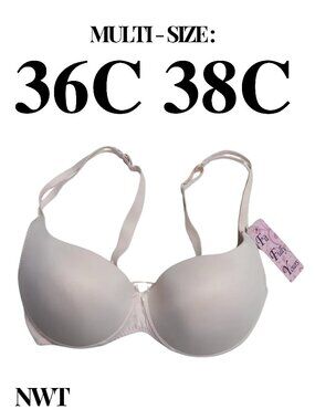 Fit Fully Yours — NWT — Aisha Seamless Push-Up Bra — Multiple Sizes 36C & 38C